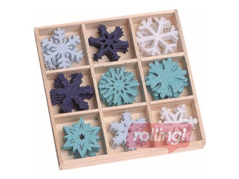 Filca ornamentu komplekts Crystals, 45 gab.