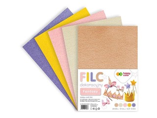 Filcs Happy Color 20x30 cm, 150g/m², Fantasy, 5 loksnes