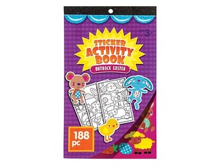 Coloring book with stickers 14.7x24.2cm