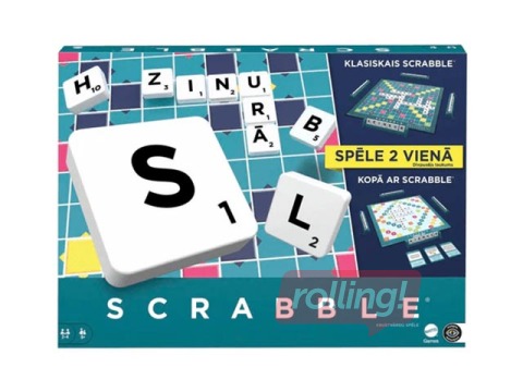 Spēle Scrabble 2in1, latviešu valodā