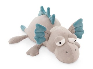 Mīkstā rotaļlieta Sleepy the Dragon, 45 cm, pelēka