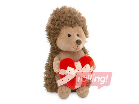 Mīkstā rotaļlieta Prickle the Hedgehog with heart, 25cm