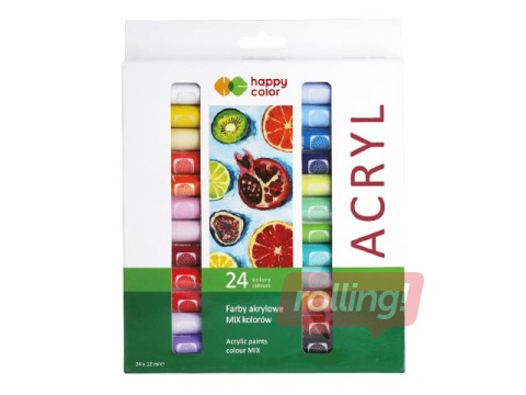 Akrila krāsas Happy Color 24kr.х12ml (tūbiņas)