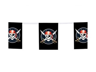 Virtene dekoratīvie karodziņi Pirates, 4m