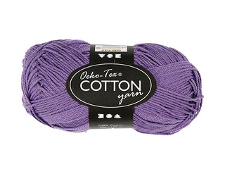 Kokvilnas dzija, violeta, 50g, 170m
