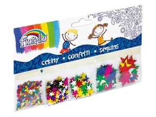 Confetti glitter-stars, Fiorello, 5 x 2g, different sizes