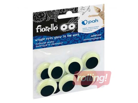 Kustīgās actiņas, Fiorello, 25 mm, 10 gb, pašlīpošas, fluo