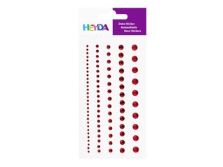 Self-adhesive pebbles, 2-6 mm, red