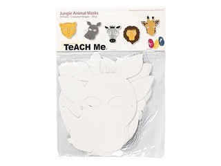 Džungļu dzīvnieku maskas, 16 gab.