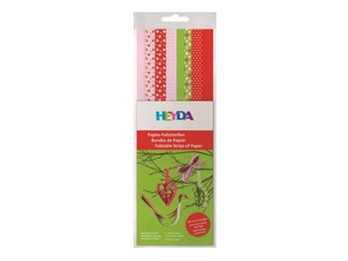 Quilling paper ribbons, 30cm, 160 pcs., red-pink-green