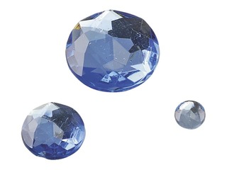 Akrila akmentiņi, 100 gab., dažādi izmēri, gaiši zili