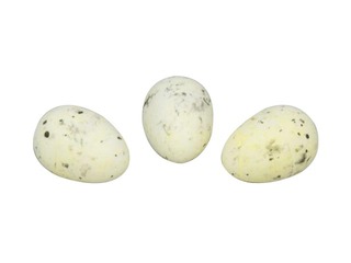Dekoratīvas olas, 15/18mm, 100gab., dzeltenas