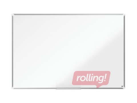 Sienas tāfele alumīnija rāmī Nobo Premium Plus, 150 x 100 cm, emaljēta virsma, balta 