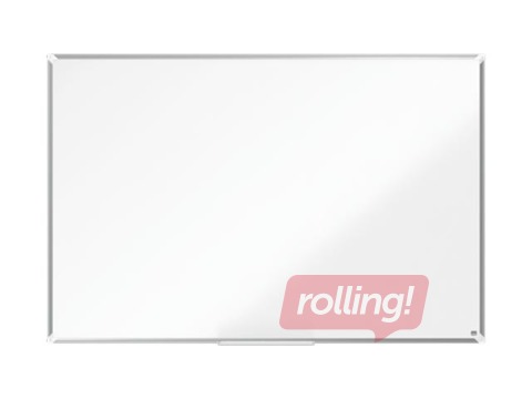 Sienas tāfele alumīnija rāmī Nobo Premium Plus, 150 x 100 cm, lakota virsma, balta 