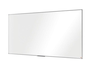 Sienas tāfele alumīnija rāmī Nobo Essence Steel, 240 x 120 cm, lakota virsma, balta 