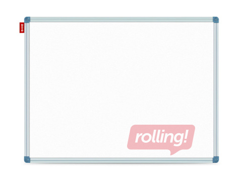 Sienas tāfele alumīnija rāmī Classic, lakota, balta, 30x40cm