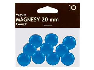 Magnēti Grand, 20 mm, 10 gab., zili