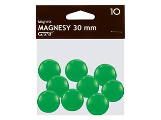 Magnēti Grand, 30 mm, 10 gab., zaļi