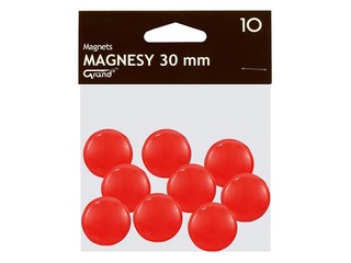 Magnēti Grand, 30 mm, 10 gab., sarkani