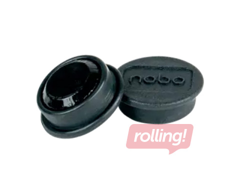 Magnēti Nobo, 24 mm, 10 gab., melni