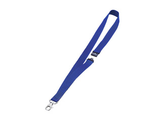 Identifikācijas kartes lenta, Durable, ar drošības sprādzi, zila, 44x2cm