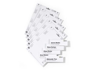 Papīrs informatīvai plāksnei Durable Info, 149 x 52.5 mm, balts