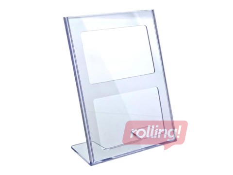 Prospektu turētājs, L-veida, A5, vertikāls