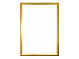 Photo frame, A4, plastic, gold