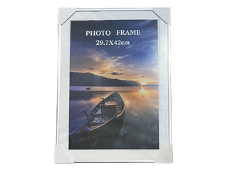 Photo frame, A3, plastic, silver