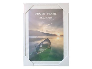 Photo frame, A4,plastic, white