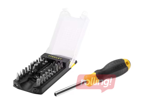 Skrūvgriežu uzgaļu komplekts Stanley, 34 gab