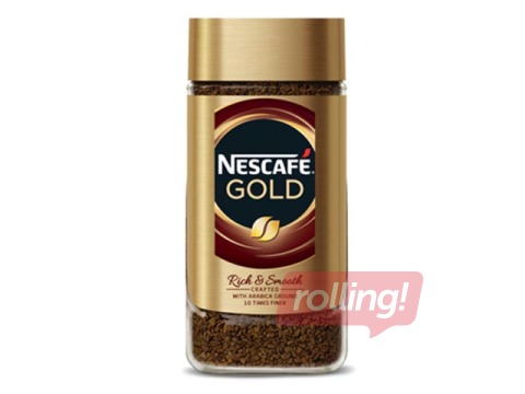 Šķīstošā kafija Nescafe Gold  ar grauzdētu malto kafiju, 200g