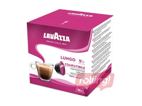 Kafijas kapsulas Lavazza Lungo, Dolce Gusto, 16gab