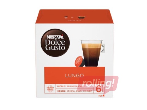 Kafijas kapsulas Nescafe, Lungo, Dolce Gusto, 16 gab.