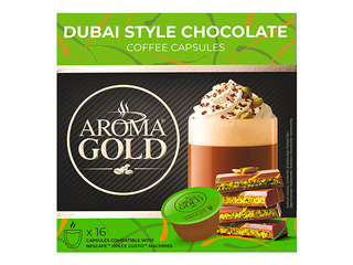 Kafijas kapsulas, Aroma Gold, Dubai Style Chocolate, 16 gab.