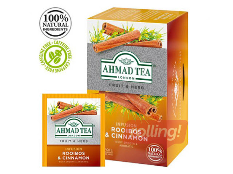 Tēja augļu Ahmad, rooibos un kanēlis, 20 pac.