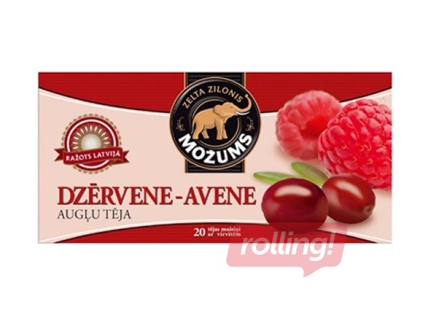 Tēja augļu Možums, dzērvene/avene, 20 pac.