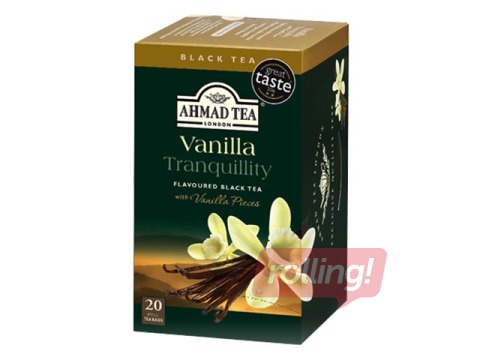 Tēja melnā aromatizētā Ahmad Vanilla, 20 x 2 g 