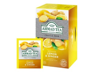 Tēja zāļu Ahmad, citrons un ingvers, 20 pac.