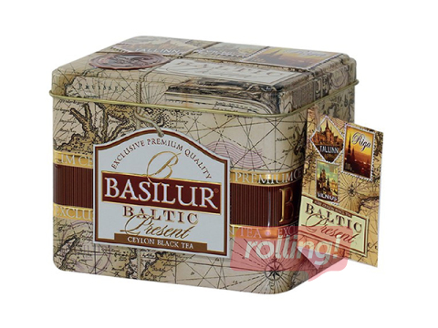 Tēja melnā beramā Basilur Present Baltic, metāla kārbā, 100 g