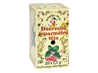 Tēja Rūķīšu dzērveņu-piparmētru, 20 x 1,5 g