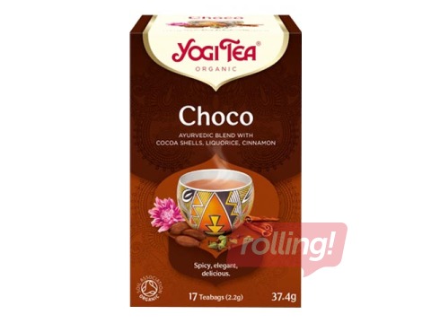 Tēja ajūrvēdas Bio Yogi tēja Choco, 17 pac. 