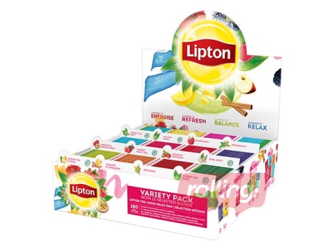 Tējas izlase Lipton Asorti, 12 veidi, 180 pac.