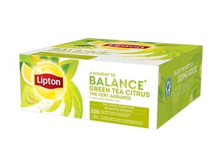 Tēja zaļā Lipton, citrus, 100 pac.