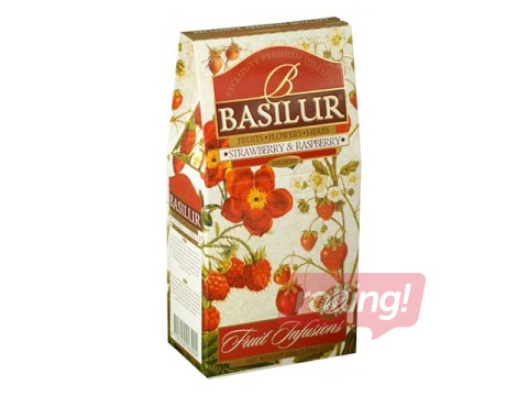 Tēja augļu beramā Basilur Strawberry&Raspberry, 100 g