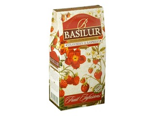 Tēja augļu beramā Basilur Strawberry&Raspberry, 100 g