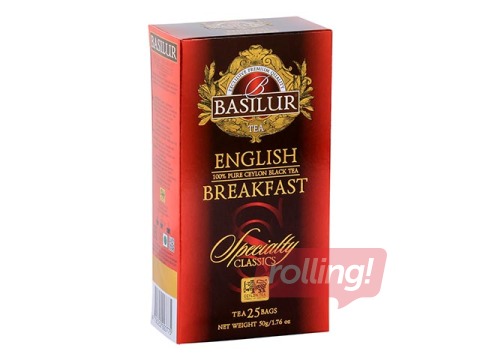 Tēja melnā Basilur English Breakfast, 25 pac.