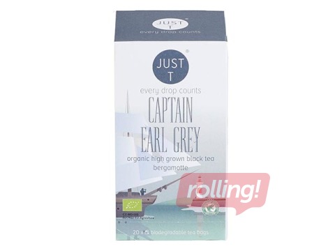 Tēja melnā Just-T Captain Earl Gray Bio 1,75g x 20