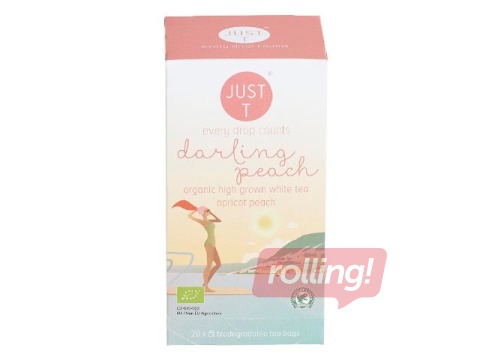 Tēja baltā Just-T Darling Peach Bio 1g x 20