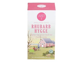 Tēja melnā Just-T Rhubarb Hygge Bio 1,75g x 20